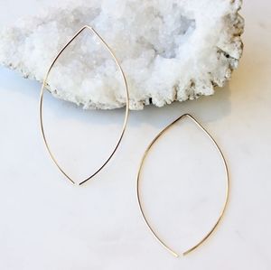 SALE NWT Adorn 🍋 Drop14kGF 925/925 Hoop Earrings